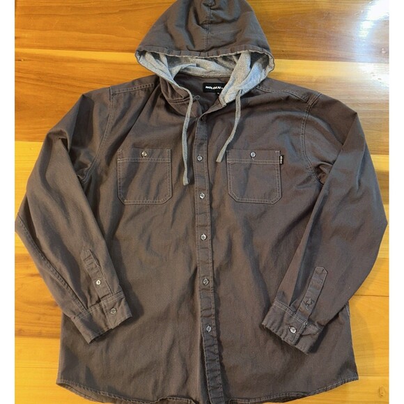 Molokai Surf Co Men’s Shirt Jacket With Good. XL. Brown. Button Up - Picture 1 of 10